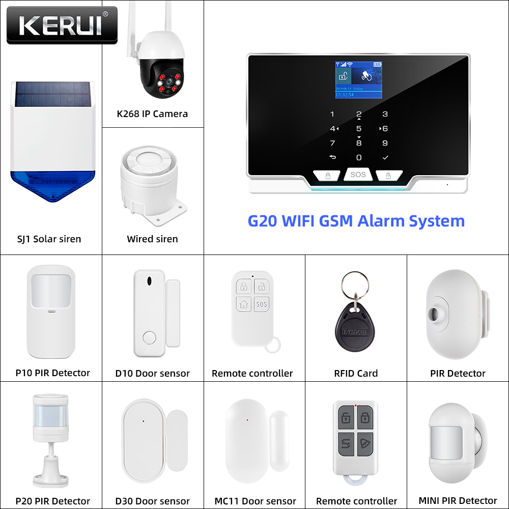 Home Automation Diy Kit - KERUI 433MHz DIY ALARM Kit G20