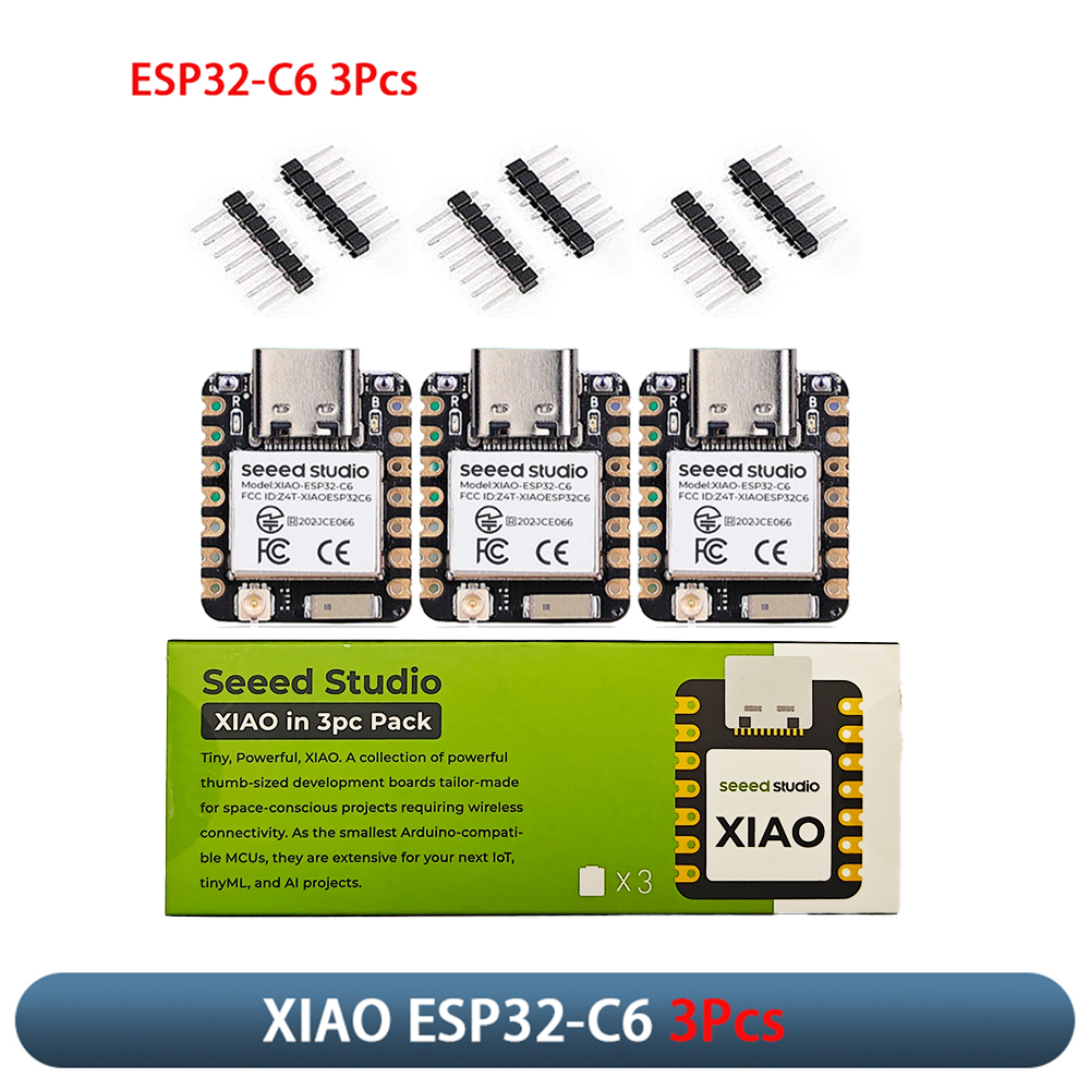 Home Automation With Arduino - XIAO ESP32-C6 3 ชิ้นบอร์ดพัฒนาโมดูล 2.4GHz WiFi6