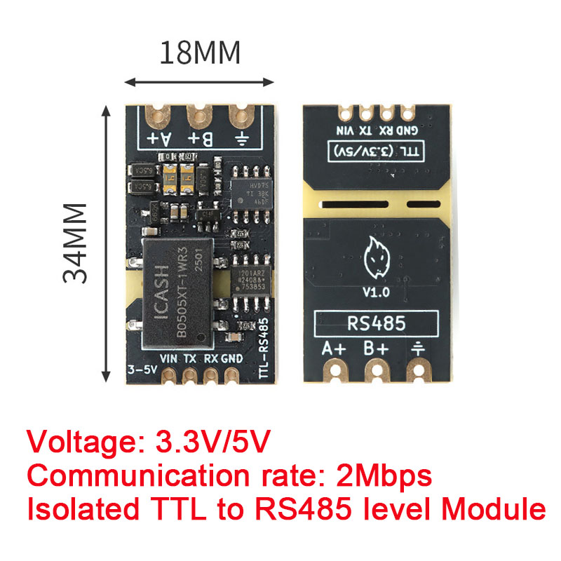 Shelly Relay Module - โมดูลแปลงสัญญาณ TTL เป็น RS485 แบบแยกสัญญาณ 5