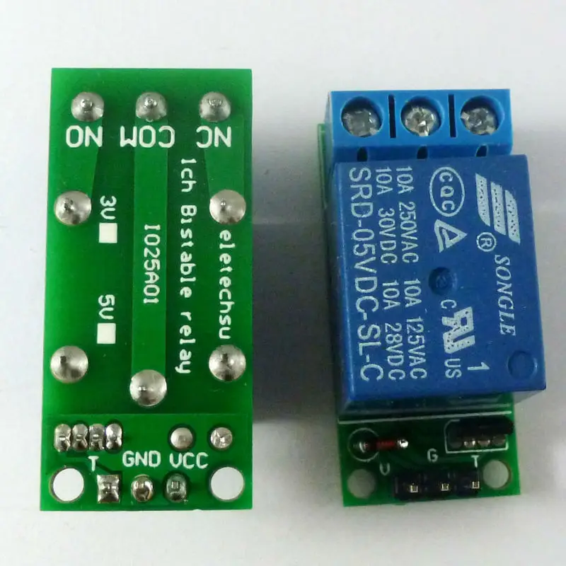 Shelly Relay Module - โมดูลรีเลย์แบบ Flip-Flop Latch สวิตช์ล็อคตัวเองแบบ Bistable บอร์ดทริกเกอร์พัลส์ต่ำสำหรับ