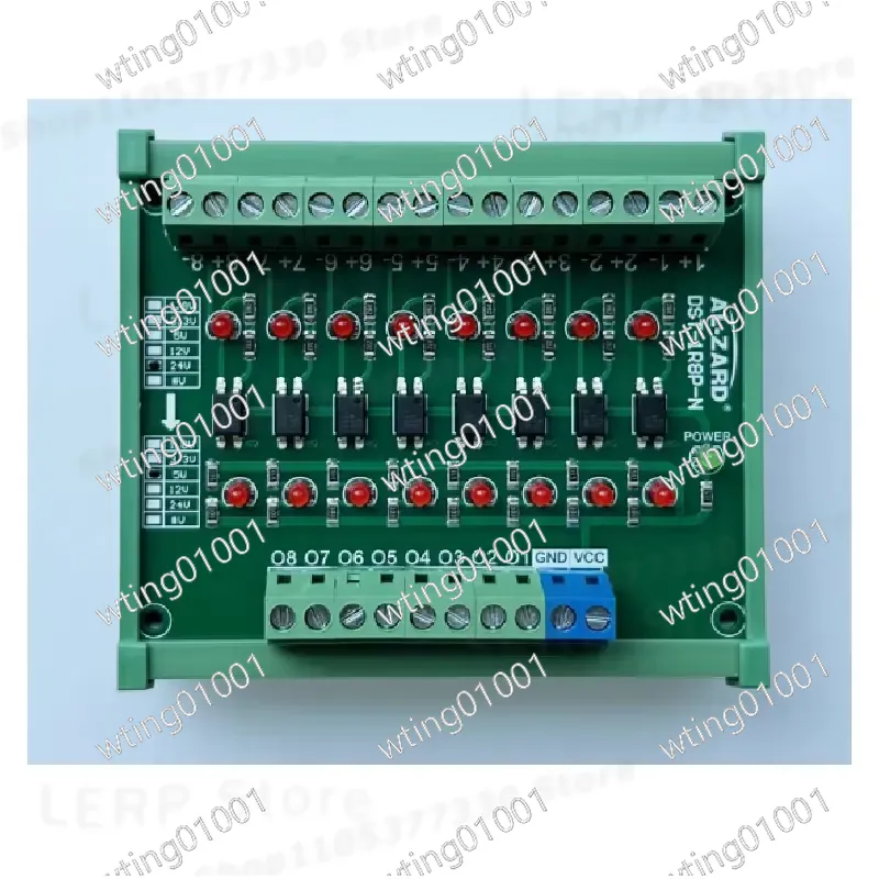 Level Shifter 3.3V - บอร์ดแยกสัญญาณออปโตคัปเปลอร์ 8 ช่อง โมดูลแปลงสัญญาณ NPN PNP