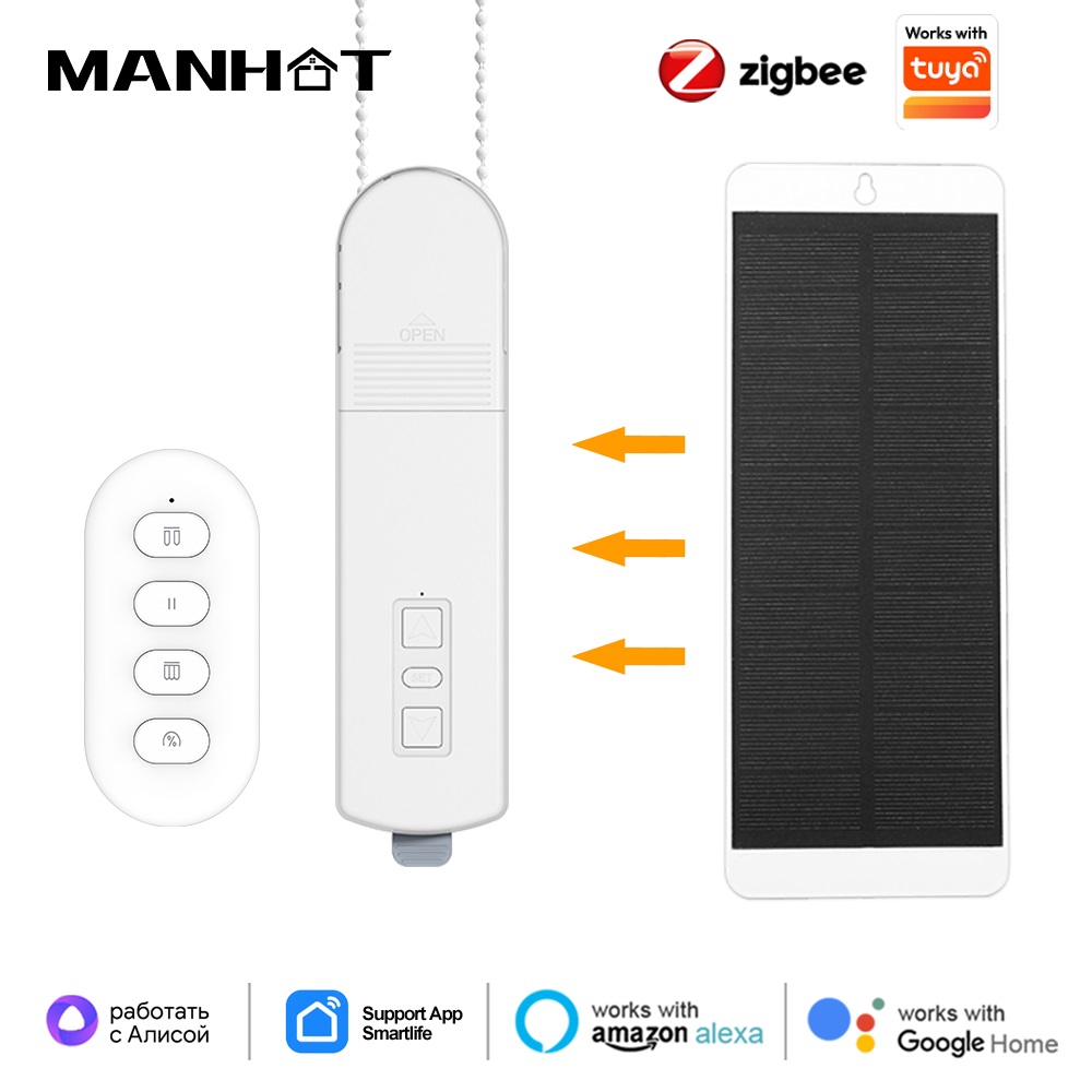 Home Automation Diy - มอเตอร์ม่านอัจฉริยะ Tuya Zigbee สำหรับม่านม้วน DIY ระบบโซ่