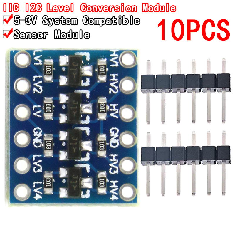 Level Shifter 3.3V - 10 ชิ้น 4 ช่อง IIC I2C