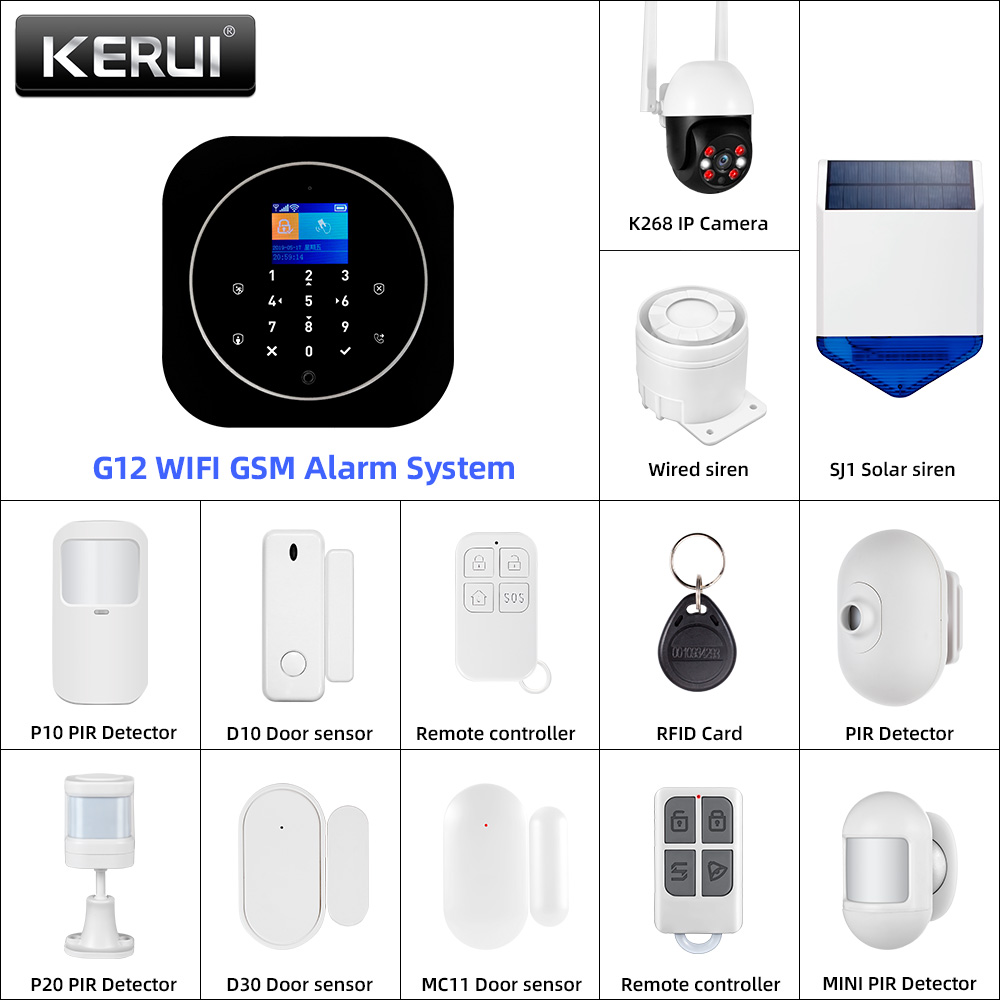 KERUI G12 2G Wifi Wireless Hom - Home Automation Diy บทวิจารณ์และราคา