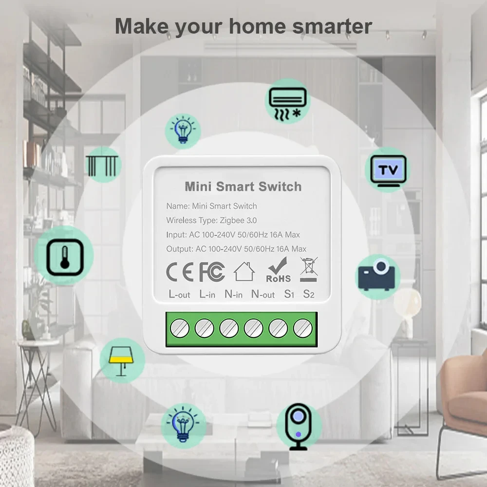 มินิ WIFI Zigbee3.0 สวิตช์อัจฉ - Home Automation Diy บทวิจารณ์และราคา