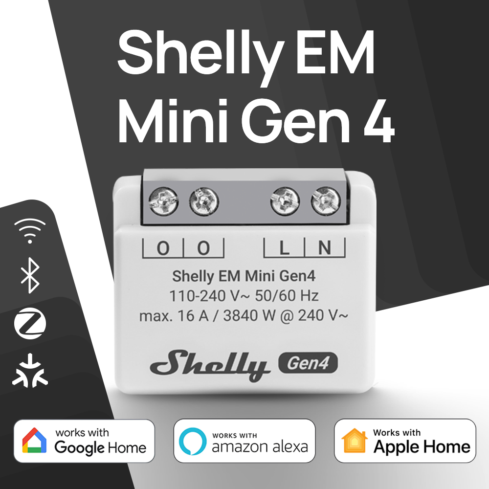 Shelly EM Mini Gen4 Matter Com - Shelly Relay Module บทวิจารณ์และราคา