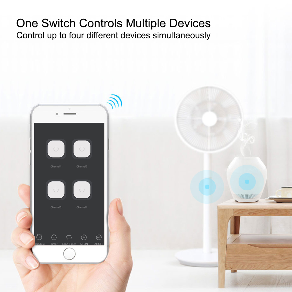 โมดูลรีเลย์อัจฉริยะ 4CH Wifi / - Home Automation Diy บทวิจารณ์และราคา