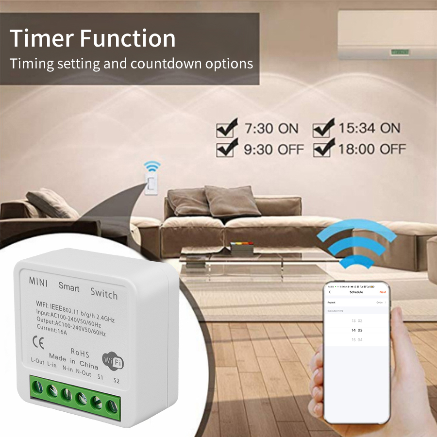 สวิตช์อัจฉริยะขนาดเล็ก 2 ทาง D - Home Automation Diy บทวิจารณ์และราคา